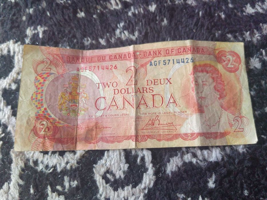 Vând bancnotă 2 dolari din canada
