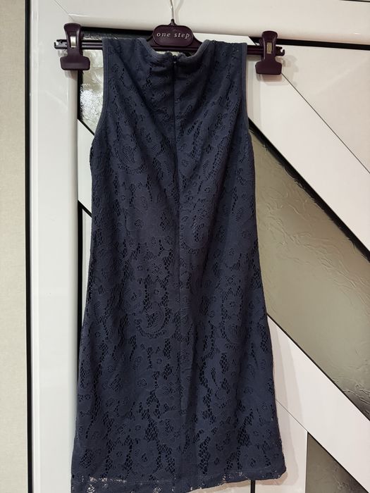 Детска тъмно синя рокля