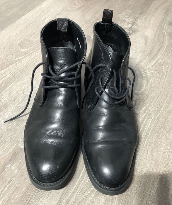 Ghete barbati piele 43 ghete din piele dustin marime 43 ghete negre