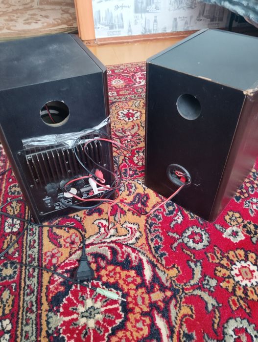 Две колонки с усилителем