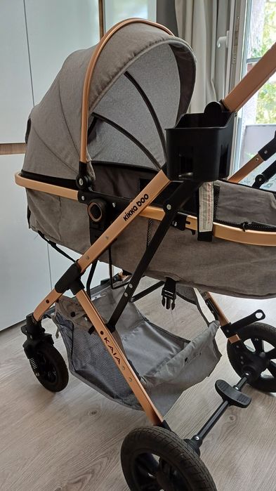 Детска количка Kika Boo - Kaia, 3 в 1, Light Grey