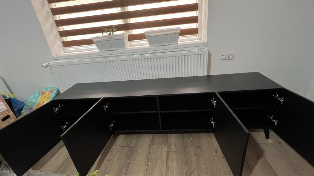 Comodă Tv negru mat