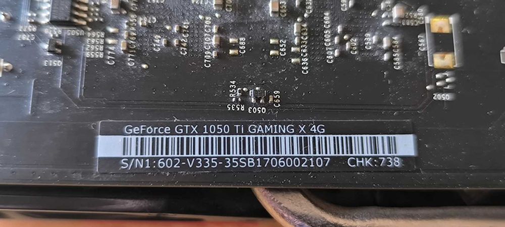 MSI GeForce GTX 1050 Ti Gaming X 4GB