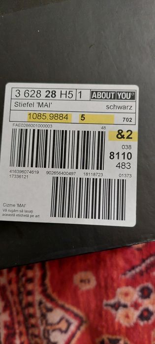 Vand cizme de dama din piele naturala  Nr.38 Noi !!!