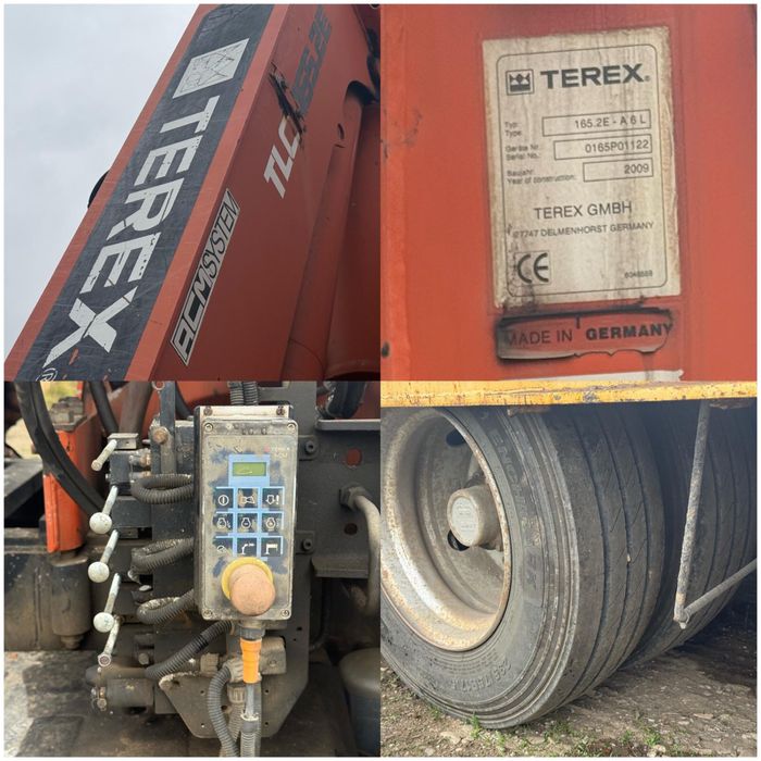 Man TGS183604X2BLS cu Macara Terex SCHIMB cu Buldoexcavator