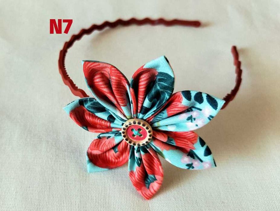 Диадема с цвете, ръчна изработка