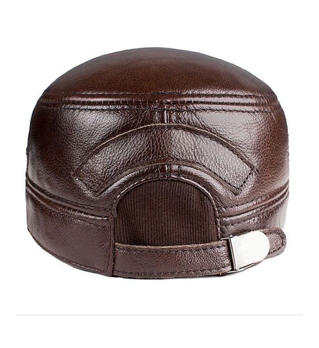 Мужская кепка шапка из натуральной кожи мужской табий кожа хакийкий ко