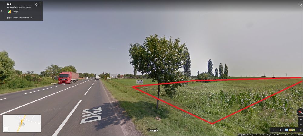 Vand  teren extravilanDN2 ,E85, la 10 m de intrarea în Potarnichesti !