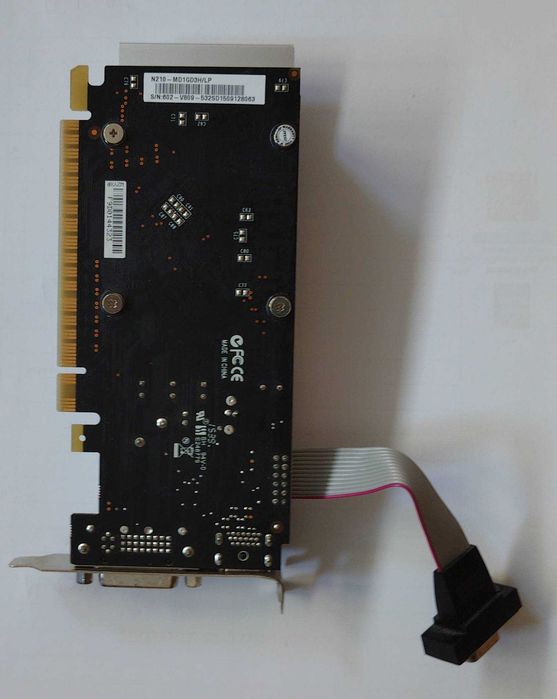 Videocard MSI Nvidia GeForce GT 210 Low Profile  1GB, пасивно охлаждане