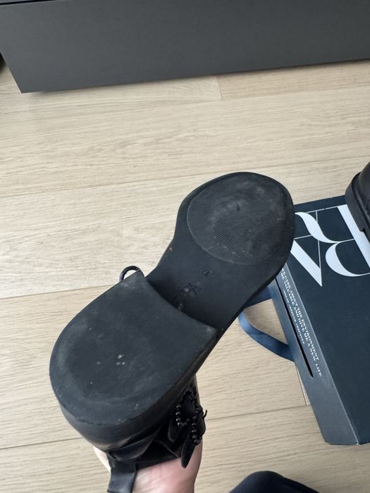 Zara дамски боти ест. кожа- 37 номер