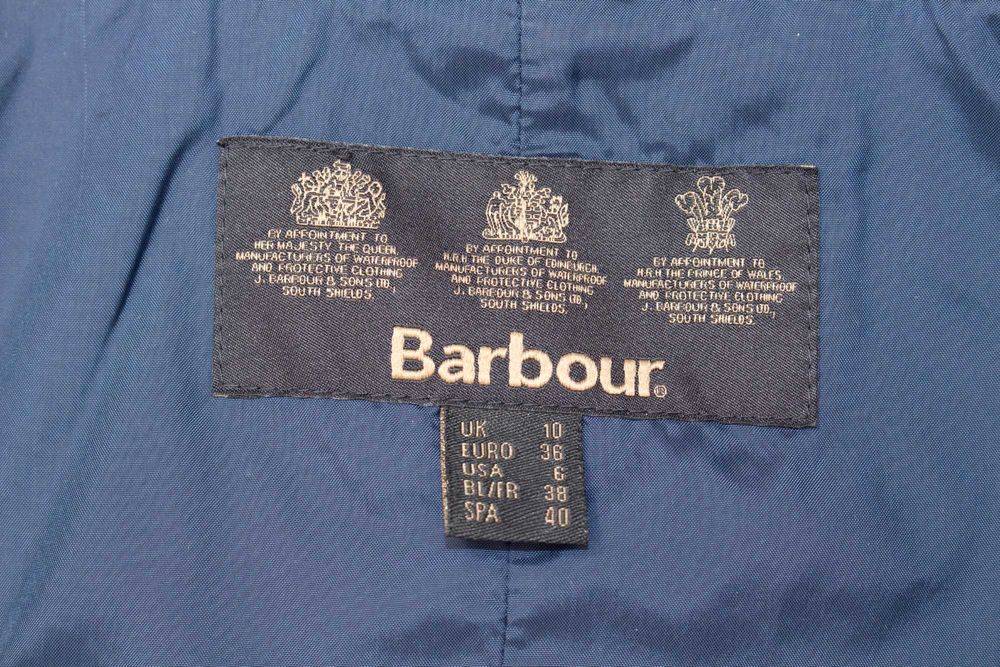 BARBOUR Flyweight Cavalry Quilt оригинално дамско яке синьо-сиво S