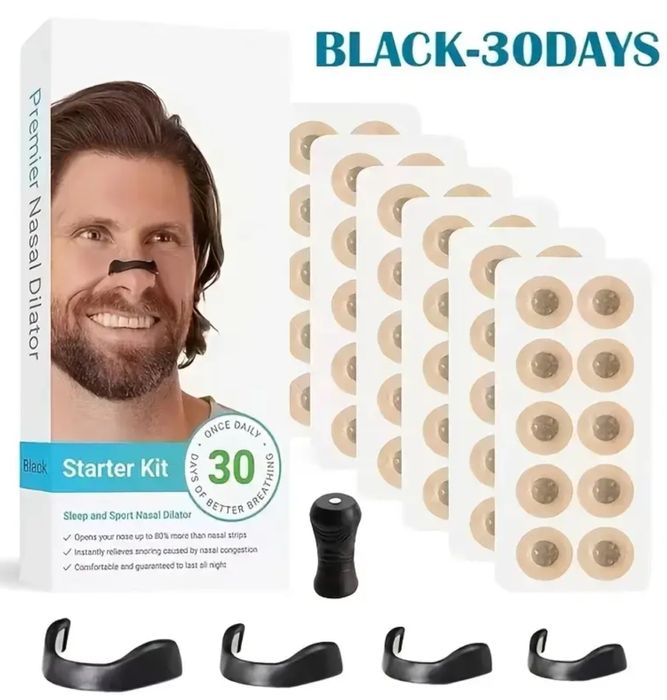 Dispozitiv Dilatator nazal antisforait magnetic +60 plasturi +portofel