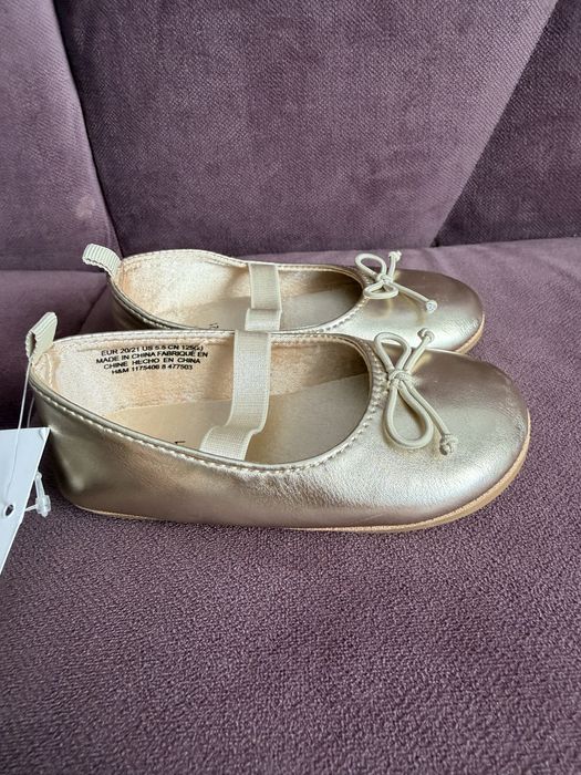 Balerini H&M, noi cu eticheta, marimea 20/21.