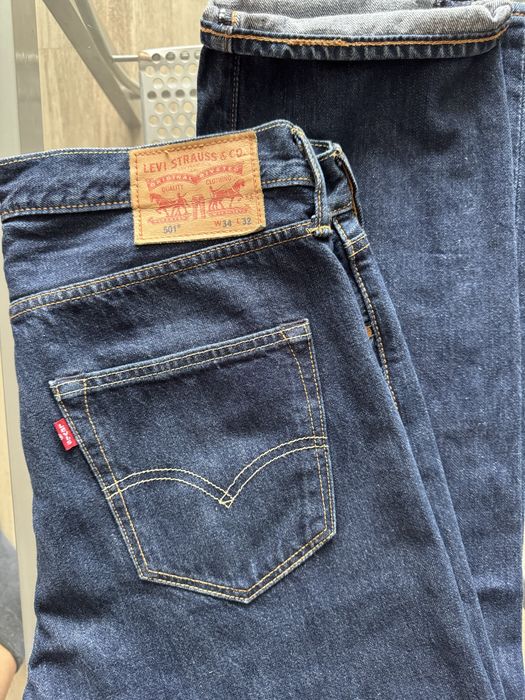 Blugi originali Levis 501, noi, marime L