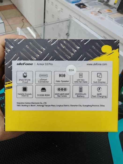 Ulefone Armor 33 Pro, 16/512 GB, Nou, 2 ani garanție