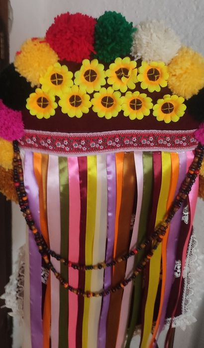 Кукерска маска, гугла, уникат, арт, ръчна бродерия