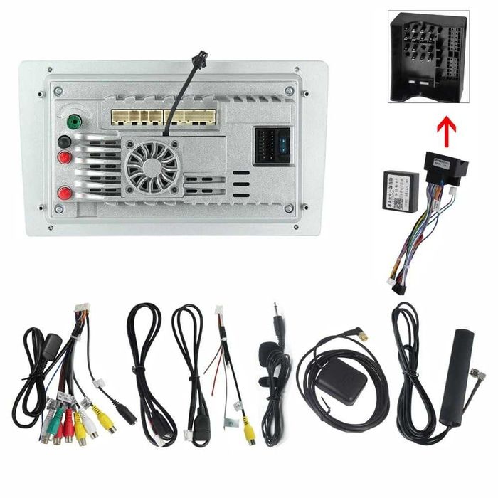 Navigatie Android 14 Vw Passat B6 B7 CC Waze CarPlay YouTube + Camera