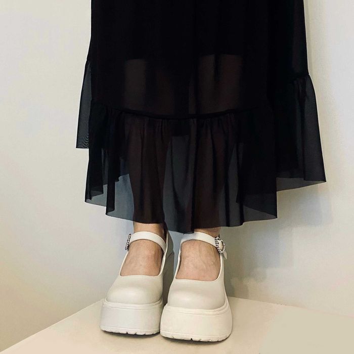 Туфли на массивной подошве. Размер 38 (24,5-25 см)