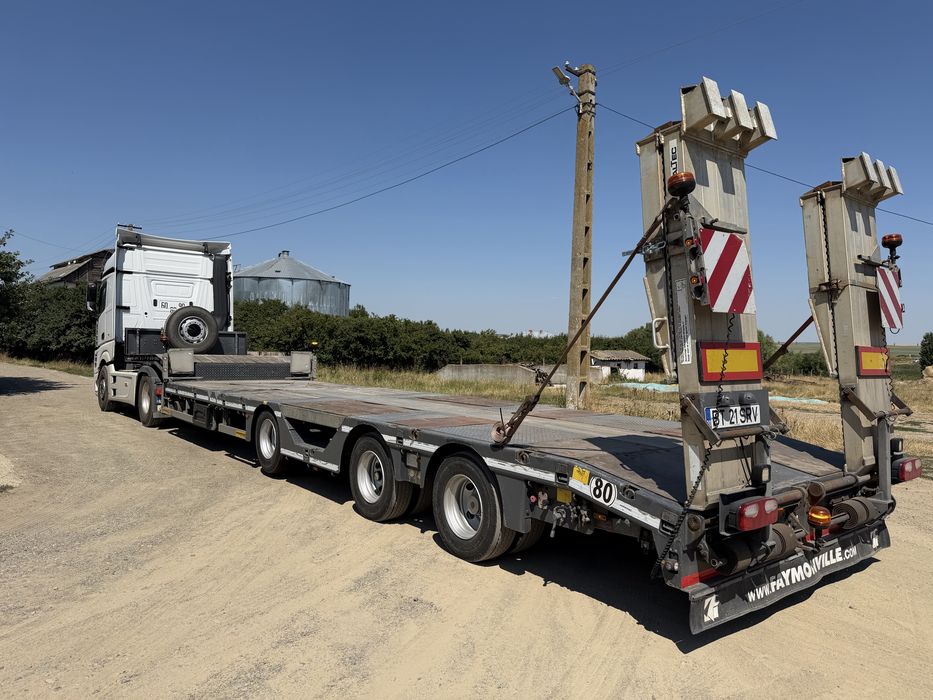 Trailer Faymonville 3 axe extensibil lungime si latime + alveole