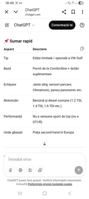 Vânzare VW Golf CUP accept și schimburi