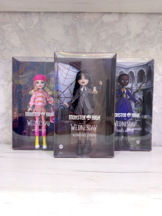 Monster High Wednesday Adams, Enid, Bianca