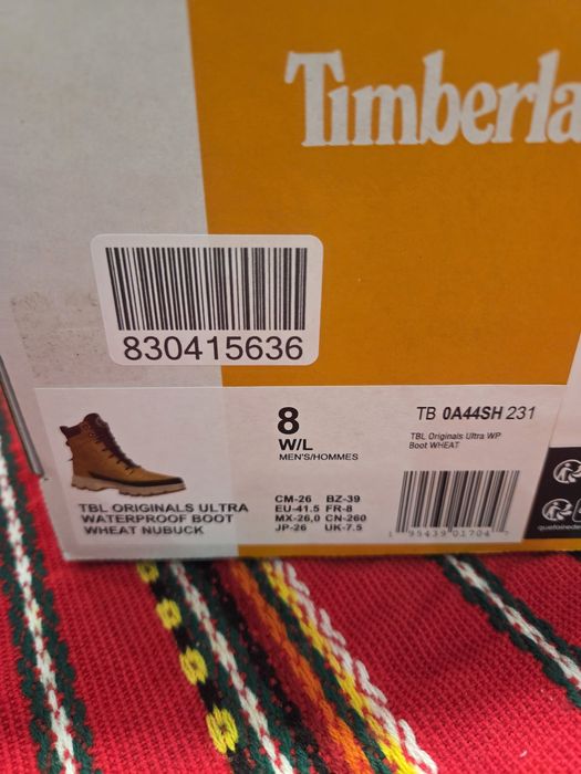 Обувки Timberland  41.5  нови