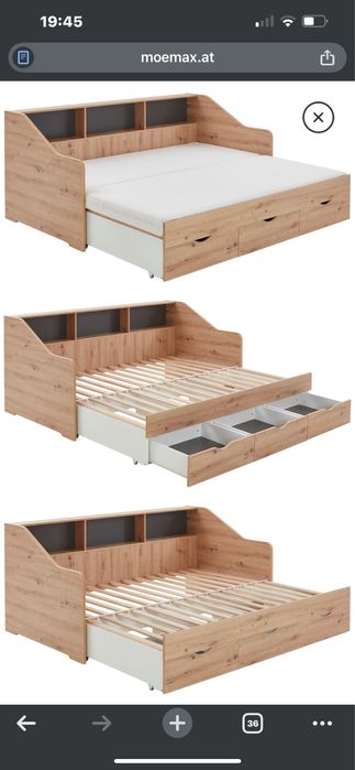 Pat extensibil si dulap