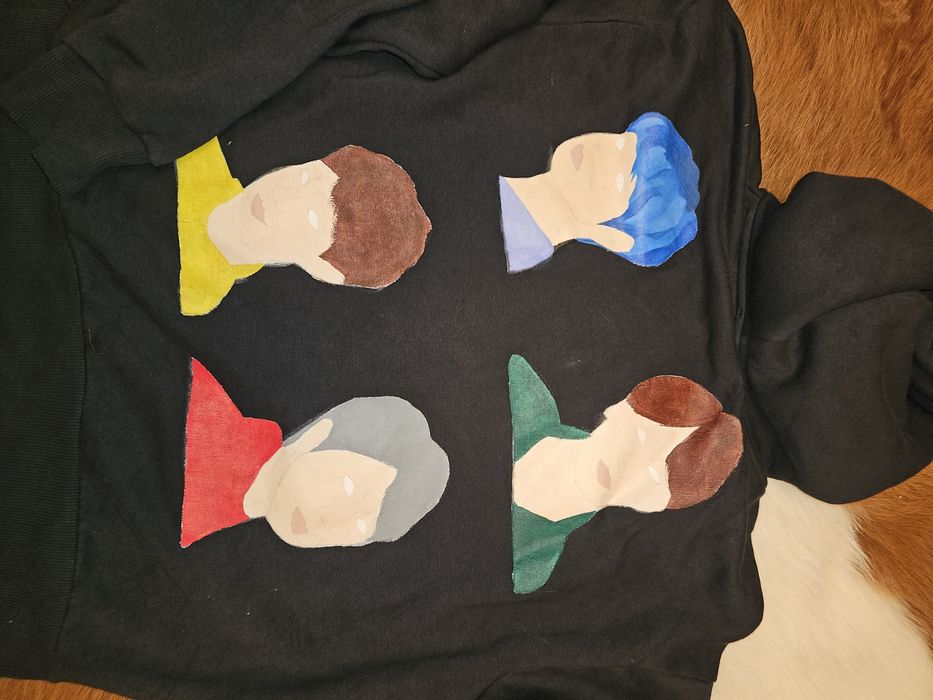 Vand hanorac nou bumbac pictat  fata spate Xl  BTS