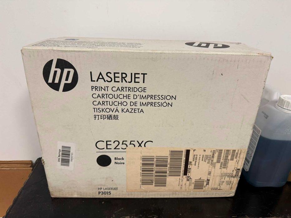 5buc Toner Original HP CE255XC (55X) Black Sigilat | HP LaserJet P3015 / M521 / M525 | 12.500 pagini