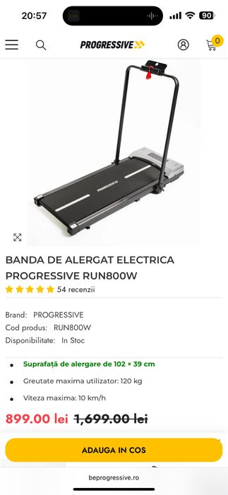 Banda de alergare Walking Pad RUN800W Progres