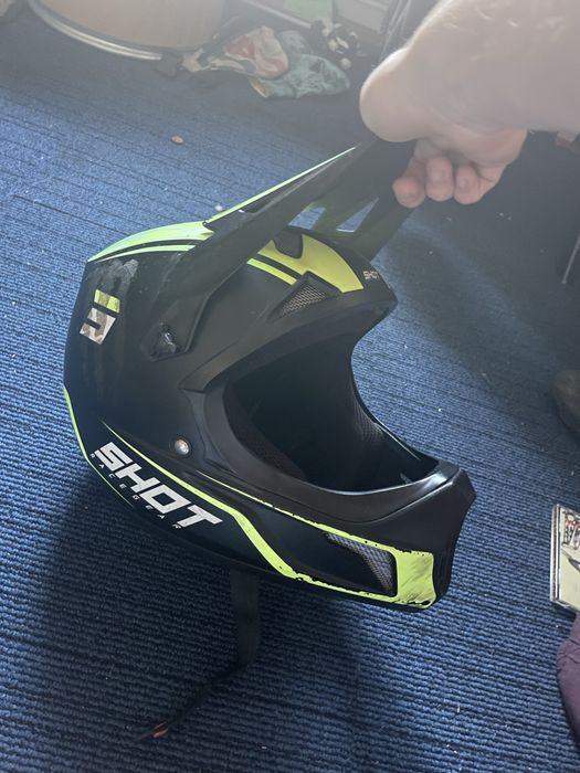Casca Shot Rogue United Helmet Black Neon Yellow Matt