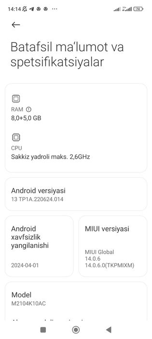 Redmi not 10 pro