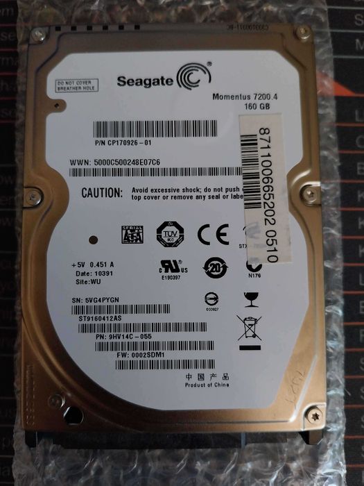 hdd 160gb, ssd 128/480/480gb