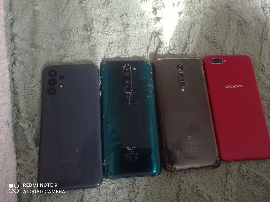 Samsung a13, redmi note 8 pro,mi 9t, oppo A3s