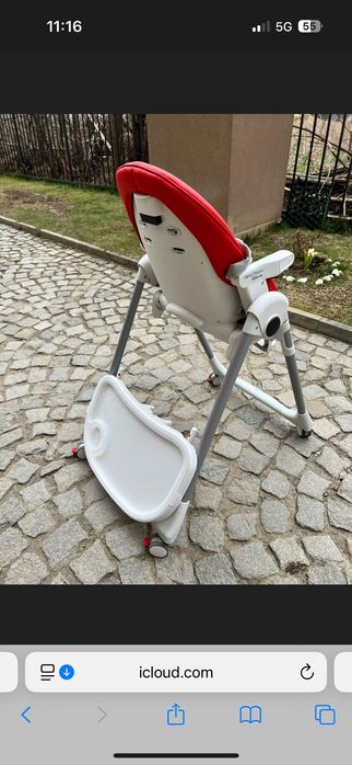 Peg Perego Prima Pappa Follow me - червен цвят