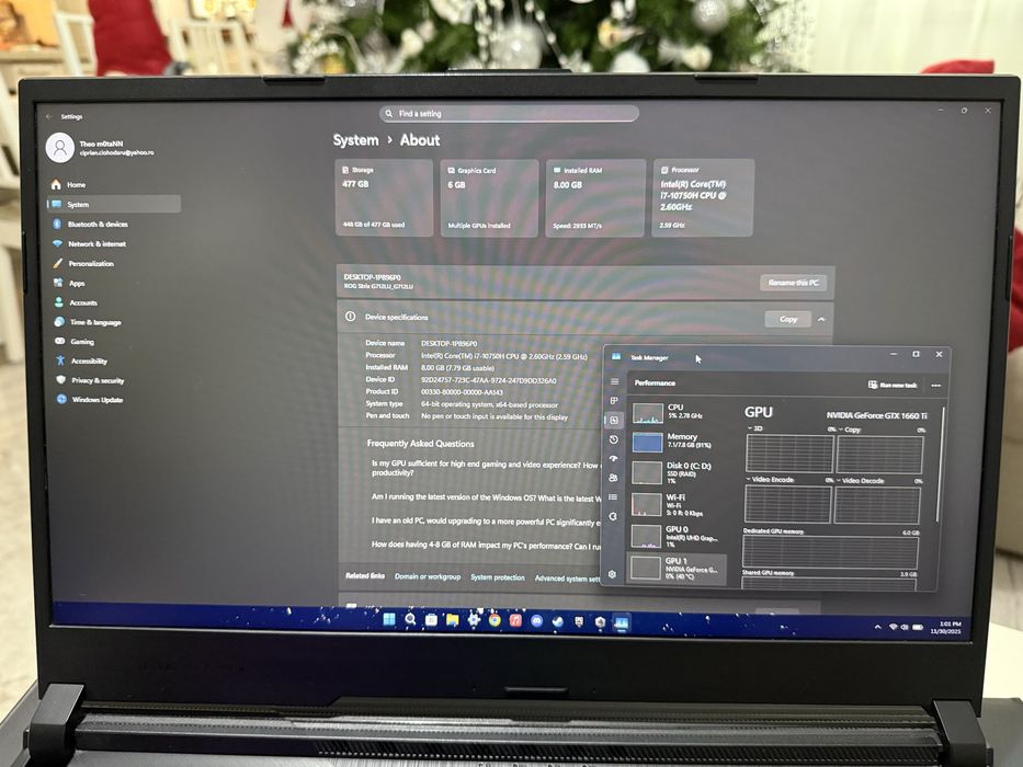 Laptop Gaming ASUS ROG Strix G17 G712LU-H7021