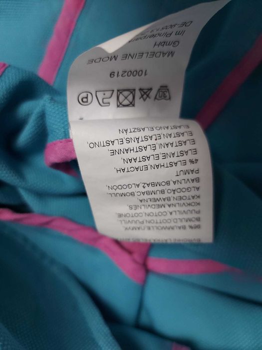 Sacou deosebit Madeleine, turcoaz, bumbac, mărimea XL, casual, office