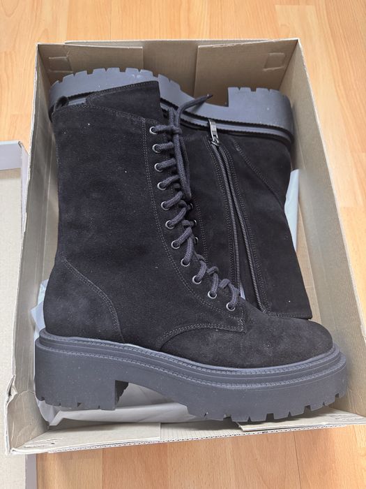 Bocanci vatuiti, din piele naturala - pentru femei