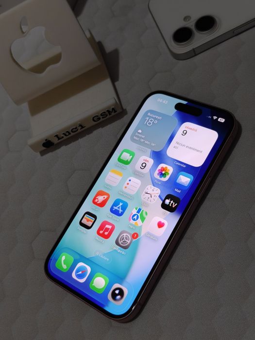 iPhone 15 5G (Pink) Rose Edition 128GB ca NOU impecabil cu 94% Ofertă Preț