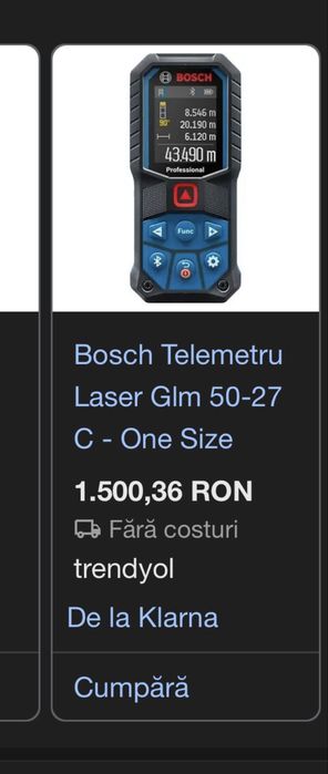 Telemetru laser Bosch