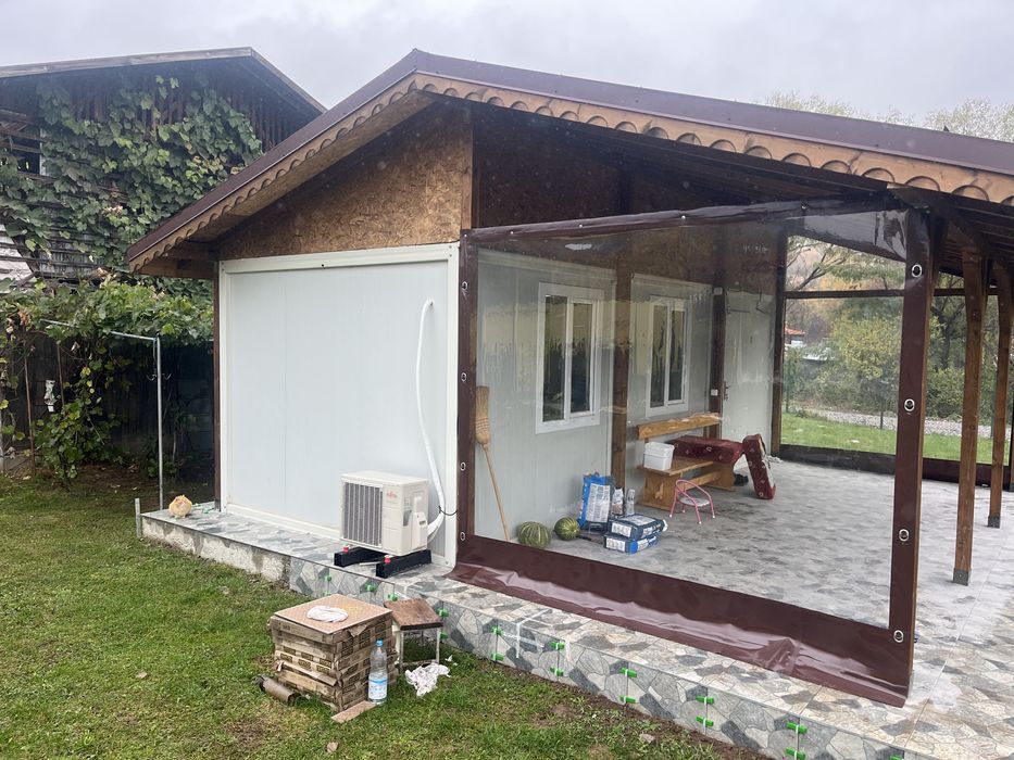 Ветроупорни завеси,тенти,брезенти,барбекю,навес,сенници,кристал,винил.