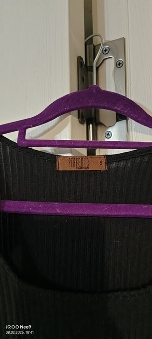 Черное платье S размер