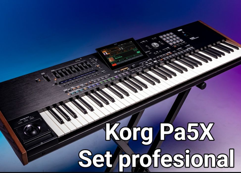 Set korg pa5 x cu introduceri, voci și Korg Pa3X Le