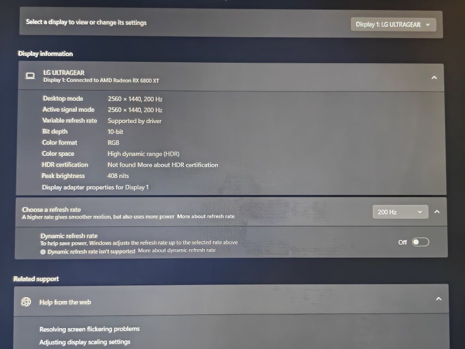 LG UltraGear 27GS85Q-B 27" QHD Nano IPS 200Hz Gaming Monitor