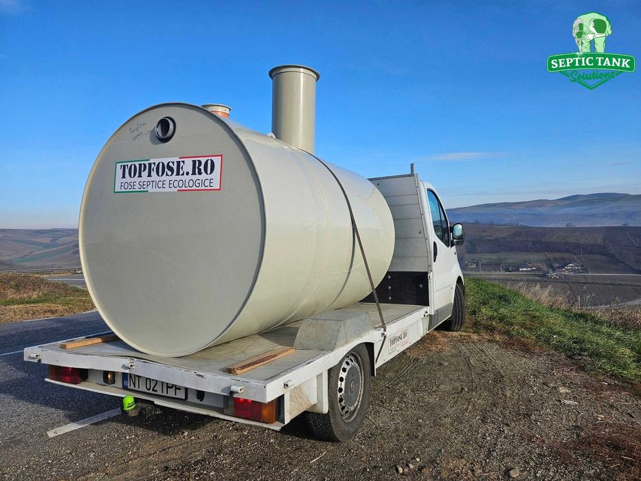 Fosa Septica 4000L cu 3 Camere Testata in LABORATOR - Garantie 20 Ani!