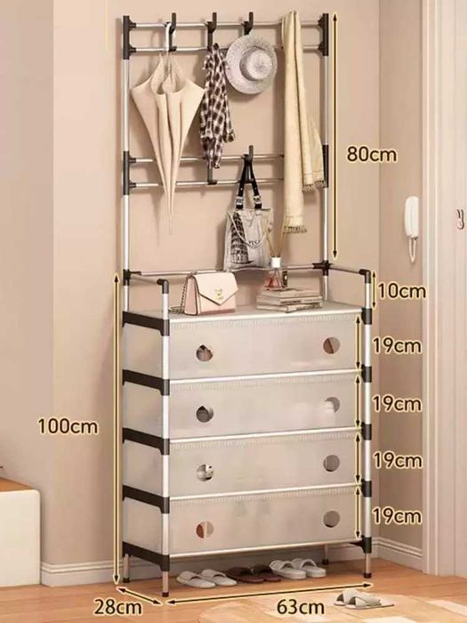 Ko'p funktsiyali ilgich va poyabzal uchun tokcha