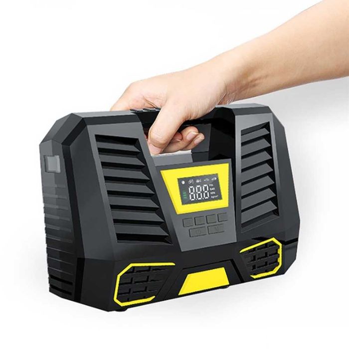 Дигитален компресор за гуми с фенер - 12V/ 100W/ 150 PSL