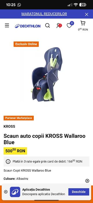 Scaun bicicleta copii