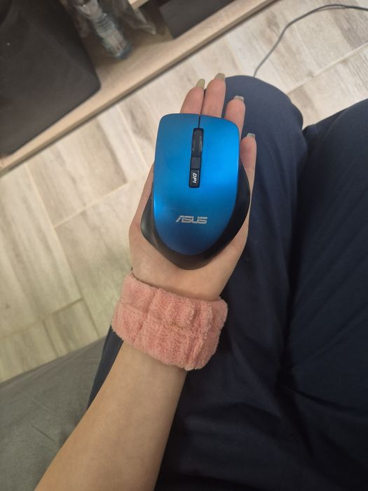 Mouse optic ASUS WT425, 1600 dpi, USB, Albastru