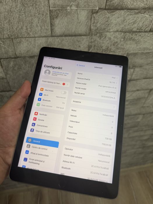 Ofertă iPad Gen 5 128GB A1823 WI-FI